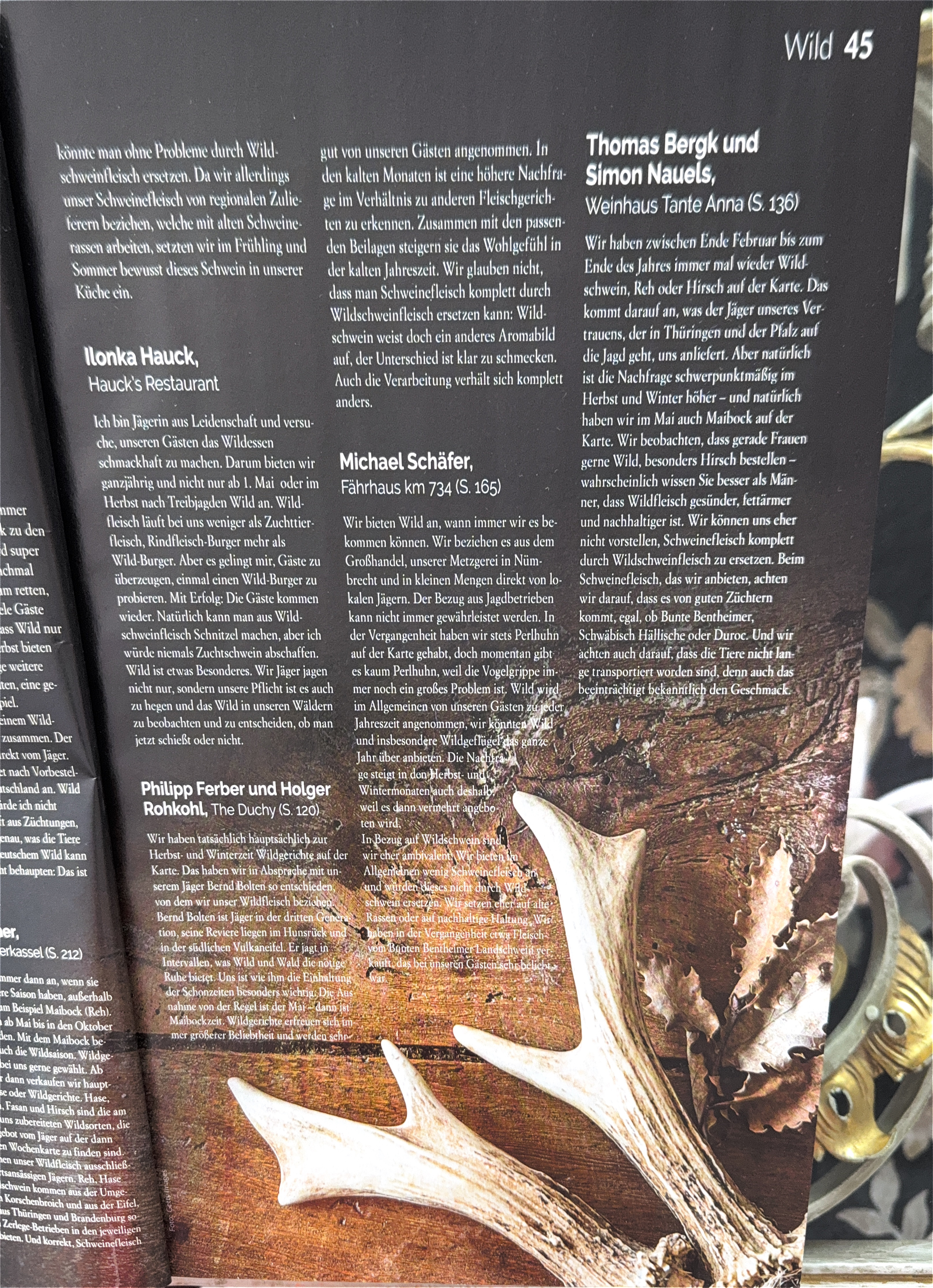 Zeitungsartikel über Hauck's Restaurant - Bericht von Ilonka Hauck